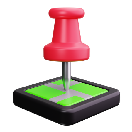Épingle avec cercle  3D Icon