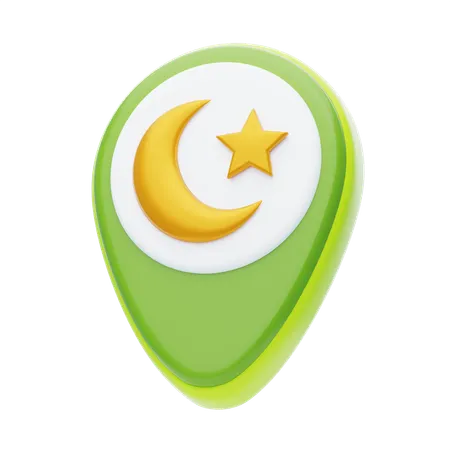 Épingle islamique  3D Icon