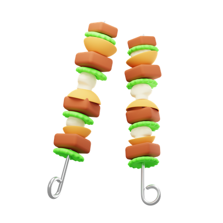 Brocheta  3D Icon