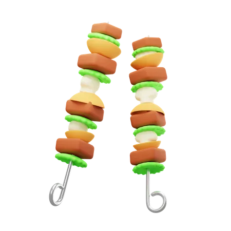 Brocheta  3D Icon