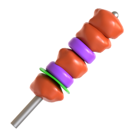 Brocheta de kebab  3D Icon