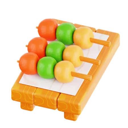 Pinchos de pollo  3D Icon