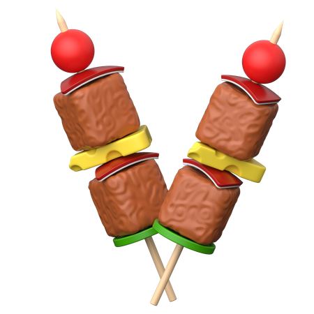 Brochette  3D Icon