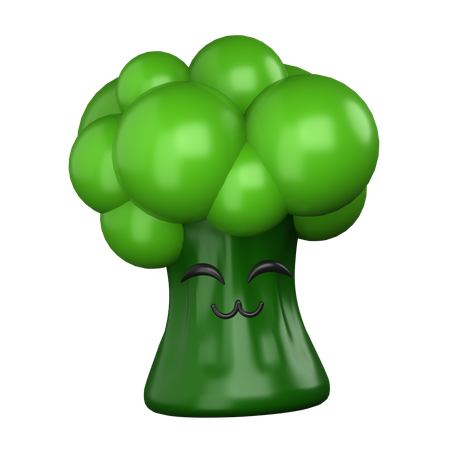 Sourire au brocoli  3D Icon