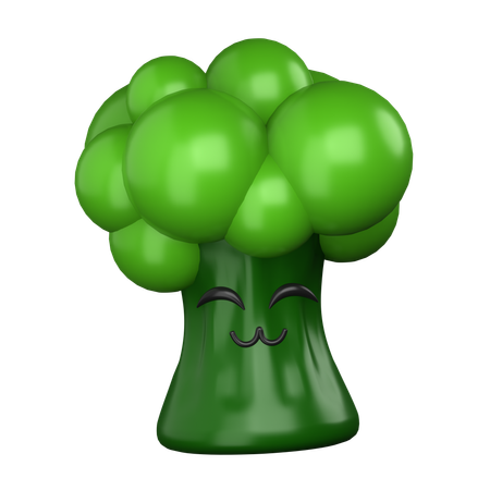 Sonrisa de brócoli  3D Icon