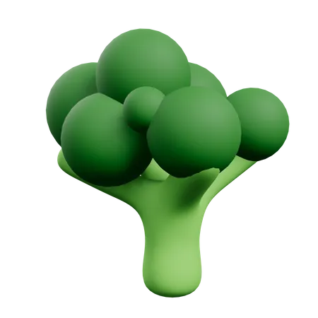 Brócolis  3D Illustration