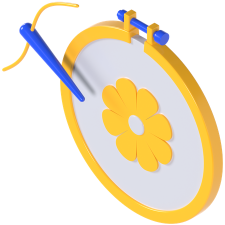Broderie  3D Icon
