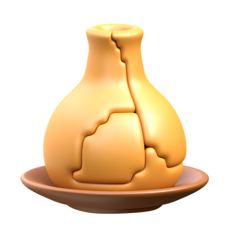 Broken Ancient Jug  3D Icon