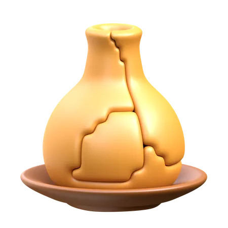 Broken Ancient Jug  3D Icon