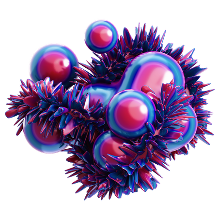 Broken Ball Abstract  3D Icon