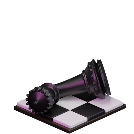 Broken Black King  3D Icon