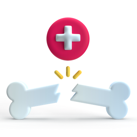 Broken Bone  3D Icon