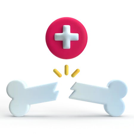 Broken Bone  3D Icon