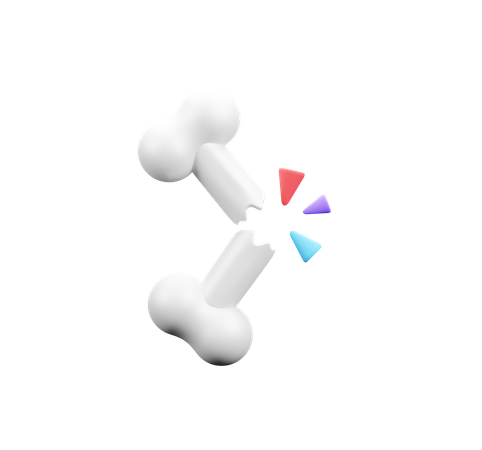 Broken Bone  3D Icon