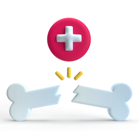 Broken Bone  3D Icon