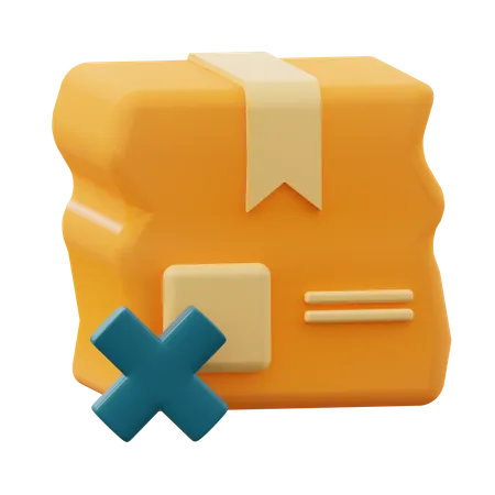 Broken Box  3D Icon