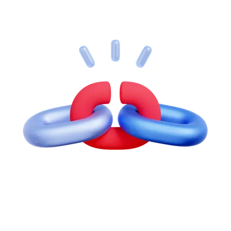 Broken Chain  3D Icon