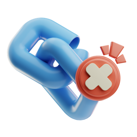 Broken Chain  3D Icon