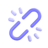 3d link-broken logo