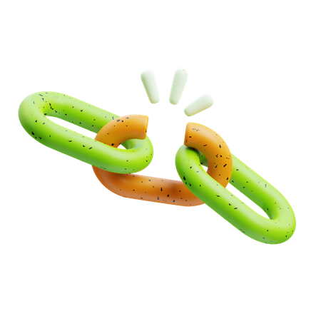 Broken Chain Link  3D Icon