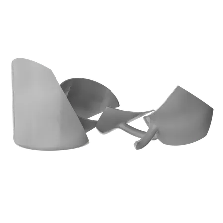 Broken Cup  3D Icon