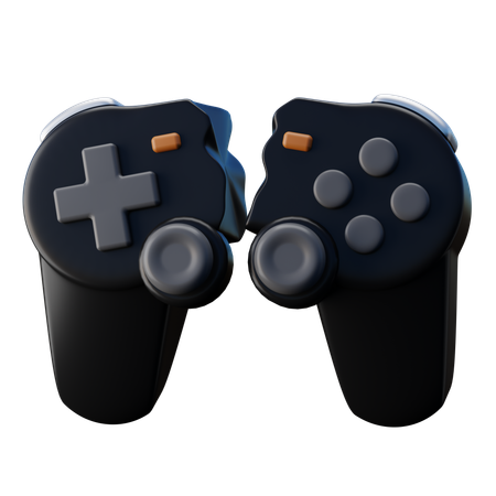 Broken Gaming Controller  3D Icon