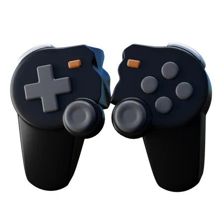 Broken Gaming Controller  3D Icon