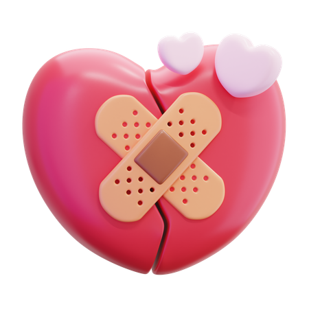 Broken Heart  3D Icon