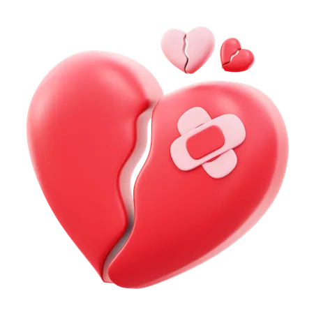 Broken Heart  3D Icon