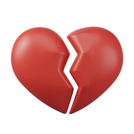 Broken Heart  3D Icon