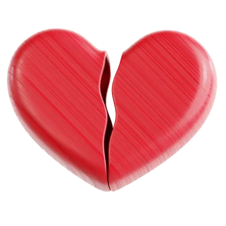 Broken Heart  3D Icon