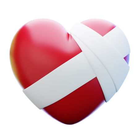 Broken Heart  3D Icon