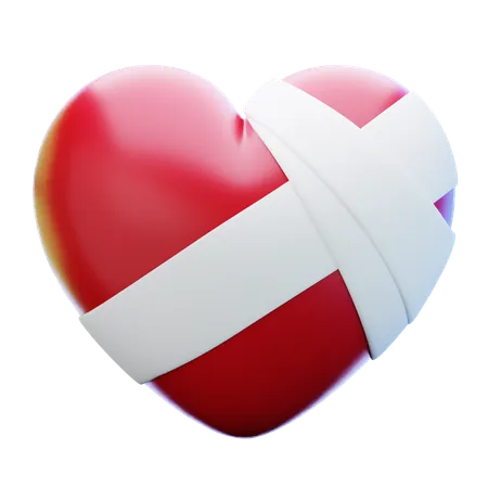 Broken Heart  3D Icon