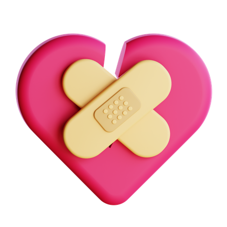 Broken Heart  3D Icon