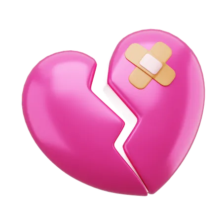 Broken Heart  3D Icon