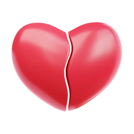 Broken Heart  3D Icon