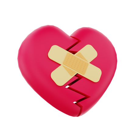 Broken Heart  3D Icon