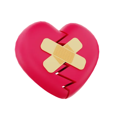 Broken Heart  3D Icon