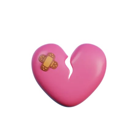 Broken Heart  3D Icon