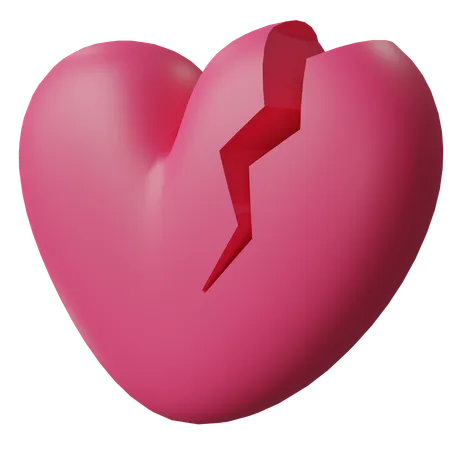 Broken Heart  3D Icon