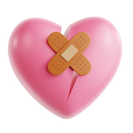 Broken Heart  3D Icon