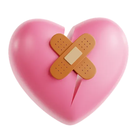 Broken Heart  3D Icon