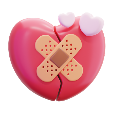Broken Heart  3D Icon