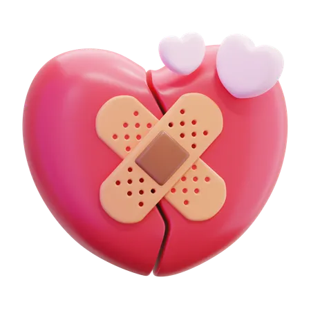 Broken Heart  3D Icon