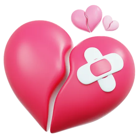 Broken Heart  3D Icon