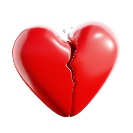 Broken Heart  3D Icon