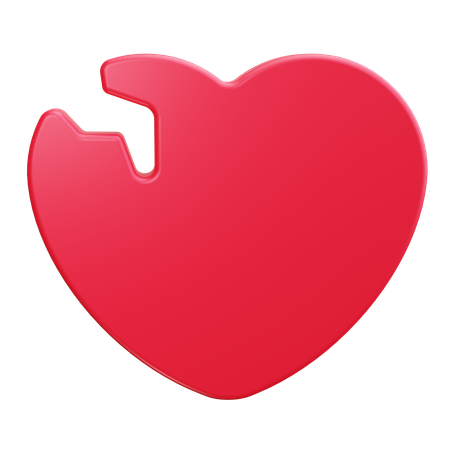 Broken heart  3D Icon