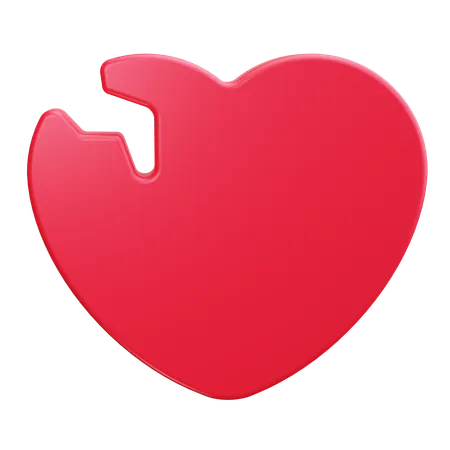 Broken heart  3D Icon