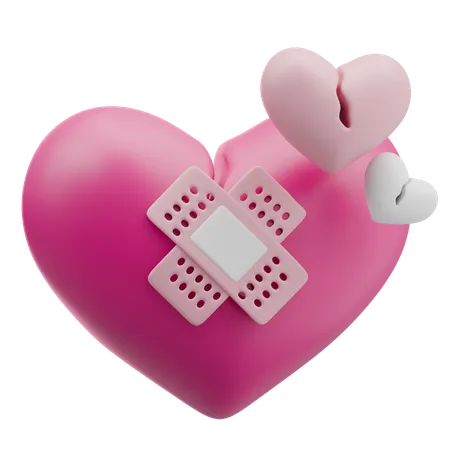 Broken Heart  3D Icon