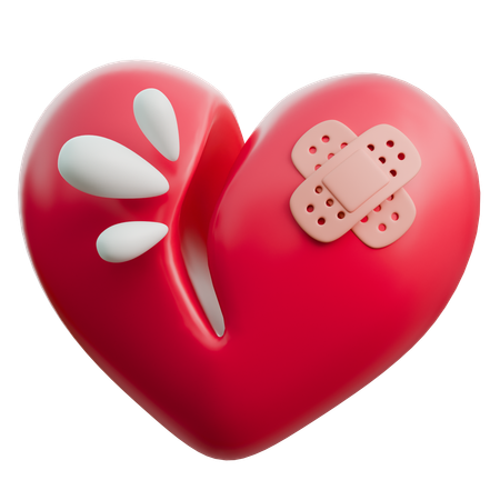 Broken Heart  3D Icon